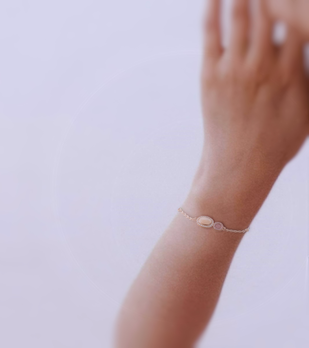 Бразлетна ZEADES GALETS Petit Rose RO