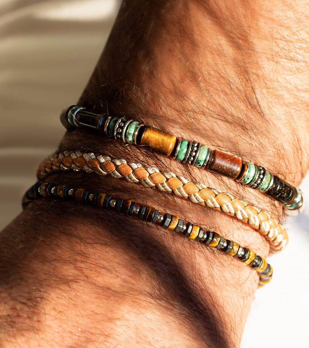 Бразлетна ZEADES SCANDOLA Tiger eye