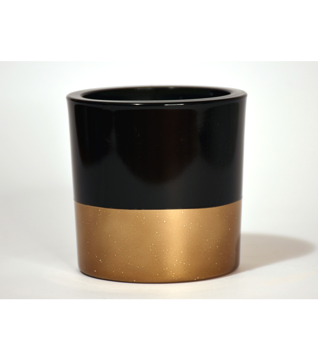 Свеќа Candele Firenze VIP Glass (кадифена црна/металик костенлива)