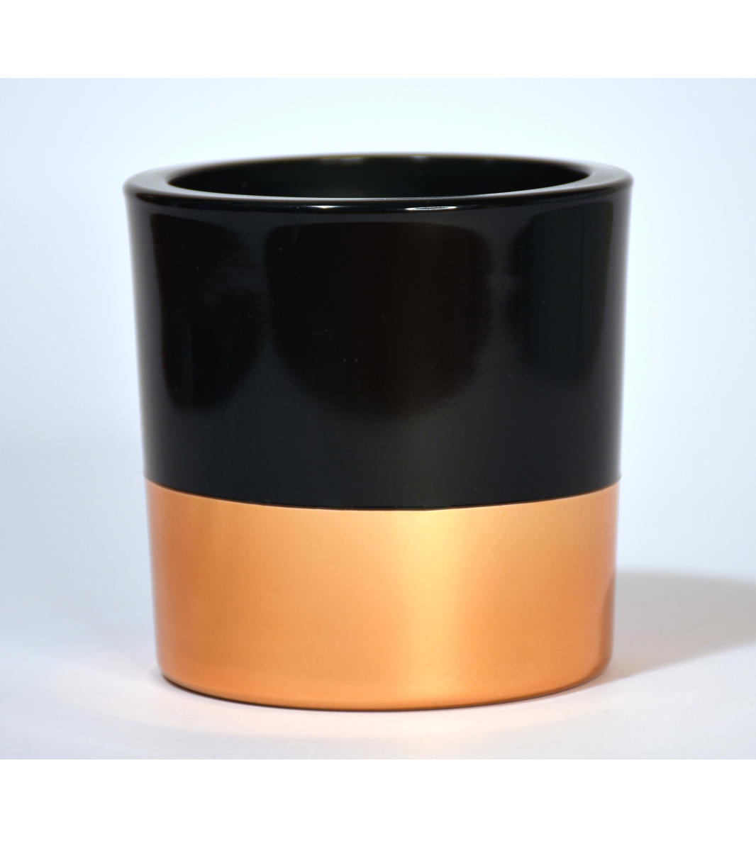 Свеќа Candele Firenze VIP Glass (кадифена црна/металик бакарна)