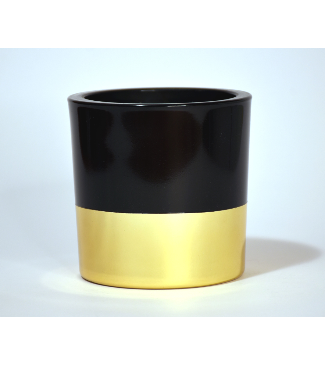 Свеќа Candele Firenze VIP Glass (кадифена црна/металик златна)